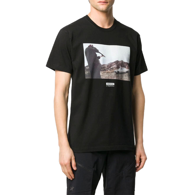 Men's NEIGHBORHOOD Printing Short Sleeve Black 201PCNONST01