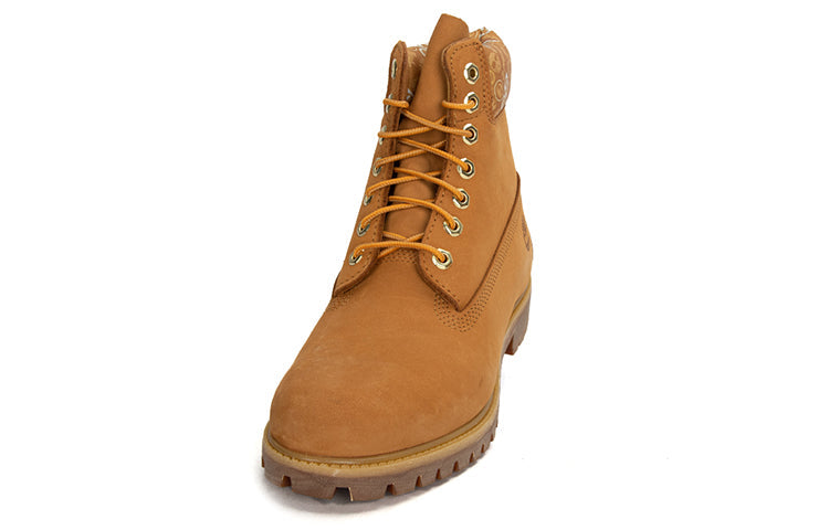 Timberland Premium 6 Inch Waterproof Boots 'Wheat and Logo Print' A2B1X231