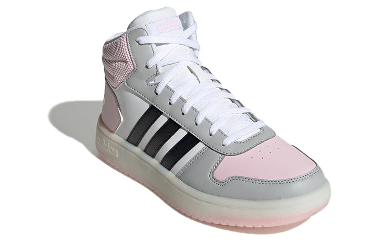 (WMNS) adidas Hoops 2.0 Mid 'White Pink Black' FV2737