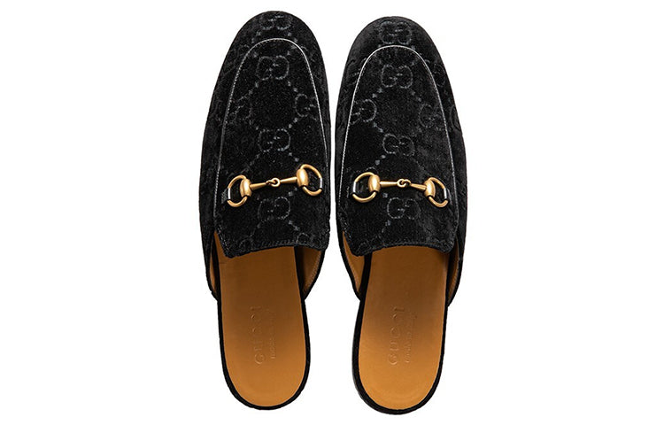 Gucci Princetown Flat 'Black Velvet' 457114-9JT00-1000