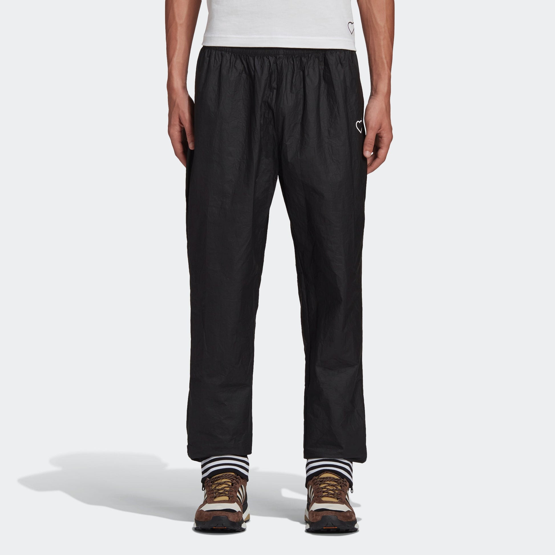 adidas originals x HUMAN MADE Crossover Embroidered Logo Sports Pants Black GM4629