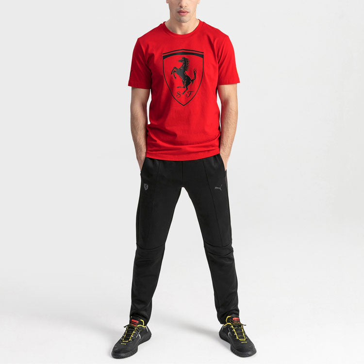 PUMA Scuderia Ferrari Big Shield T-Shirt 'Red Black' 595554-01