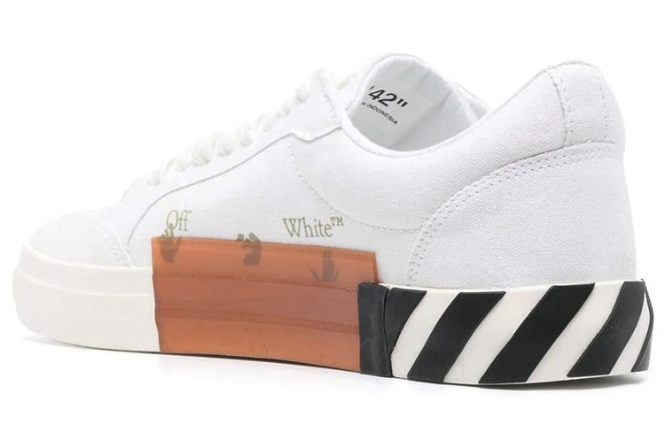 Off-White FW22 Vulc Sneaker 'White Navy' OMIA085C99FAB0010146