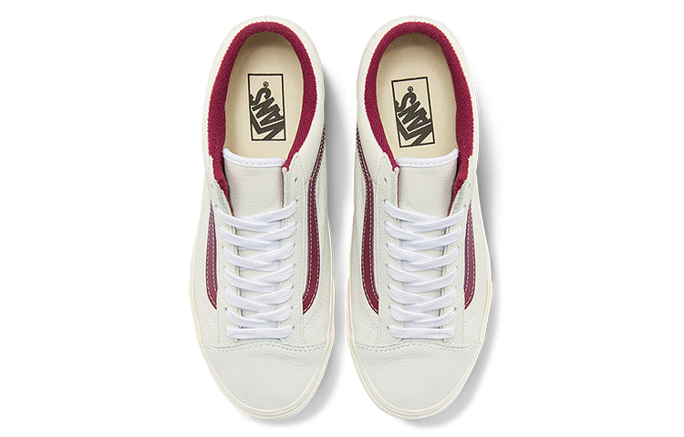 Vans Unisex Style 36 Low-Top Sneakers White/Red VN0A54F676N