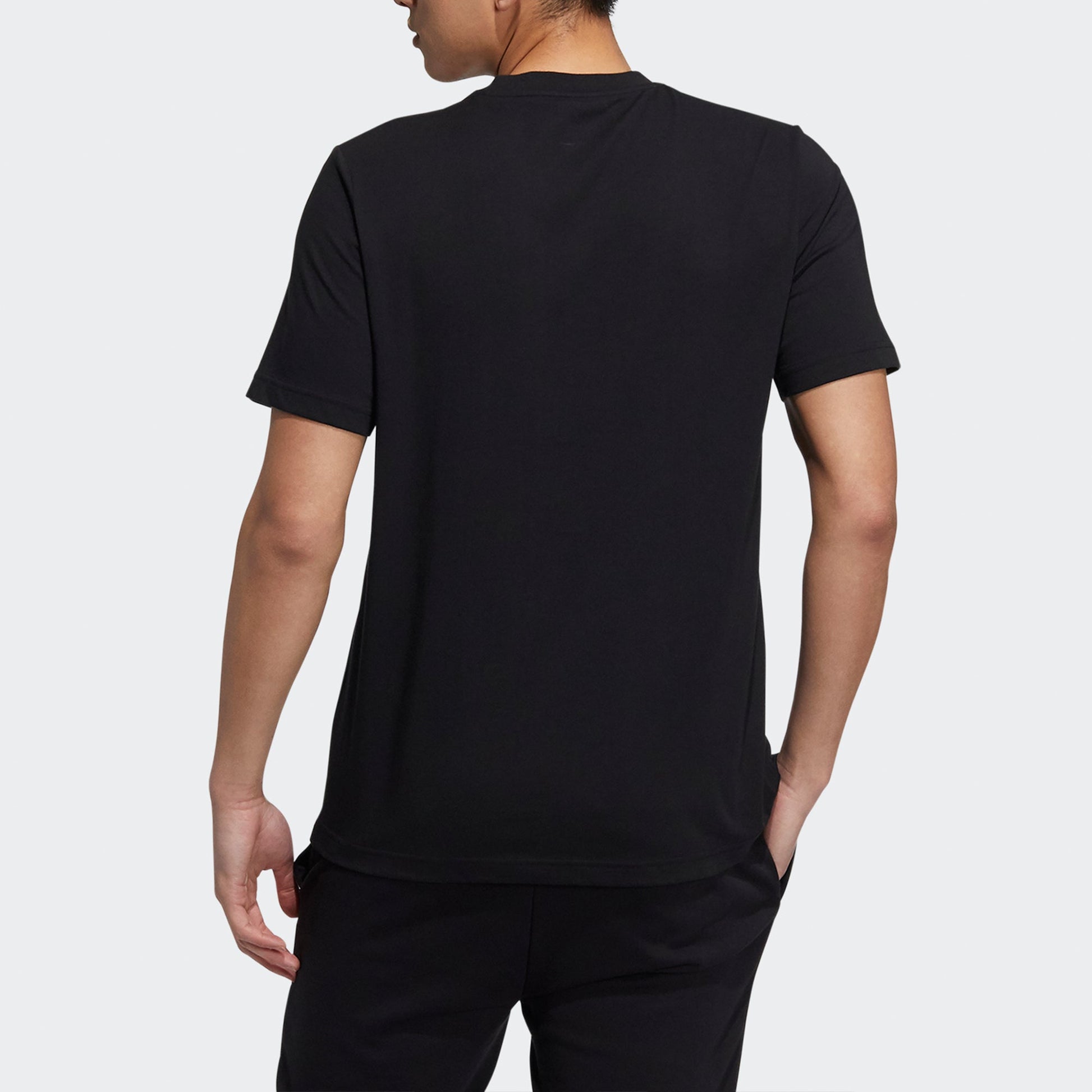adidas neo Ce Logo Tee Logo Print Running Short Sleeves T Shirt Men s Black H16311