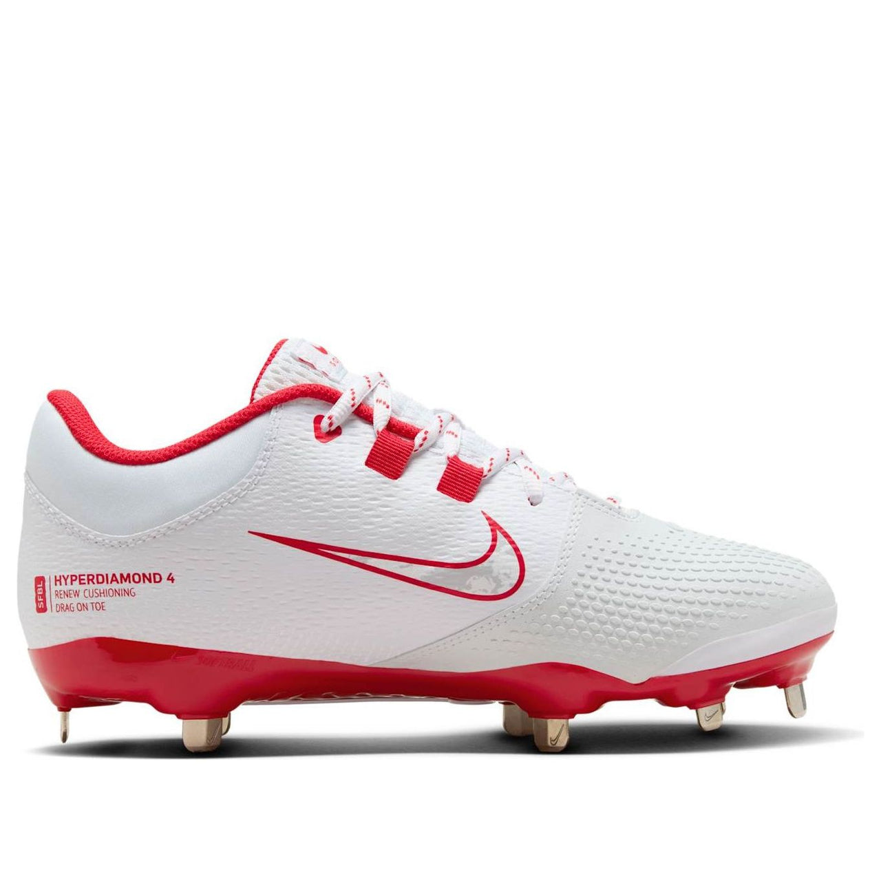 (WMNS) Nike Hyperdiamond 4 Pro 'White University Red' FZ0922-102