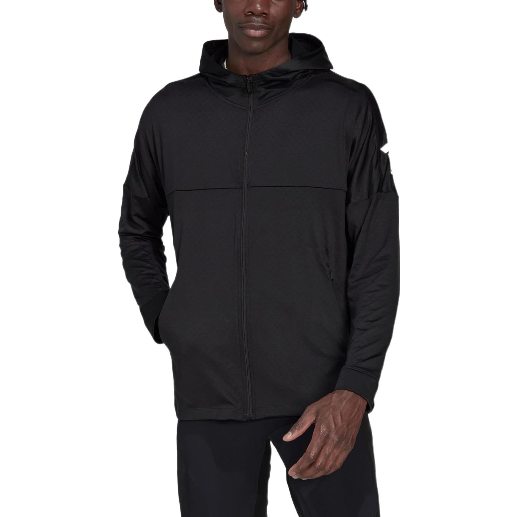 adidas Workout Warm Full-Zip Hoodie 'Black' HD3518