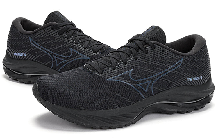 Mizuno Wave Rider 26 'Black Dark Grey Dark Blue' J1GC220303