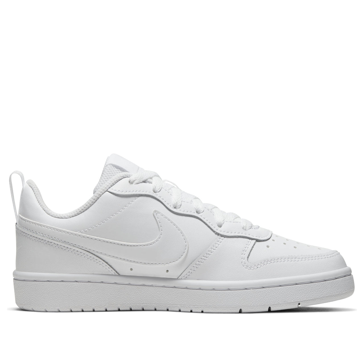 (GS) Nike Court Borough Low 2 'Triple White' BQ5448-100