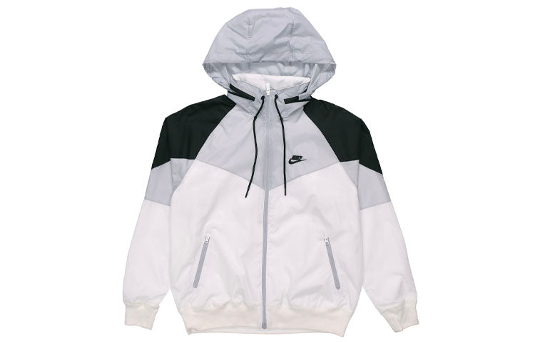 Nike Windrunner Sports Patchwork Jacket 'White' AR2210-100