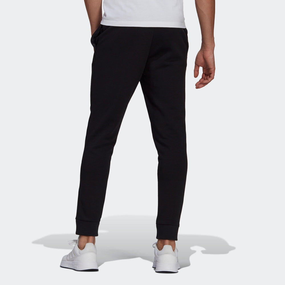 Men's adidas Logo Embroidered Solid Color Bundle Feet Sports Pants/Trousers/Joggers Black GK9268