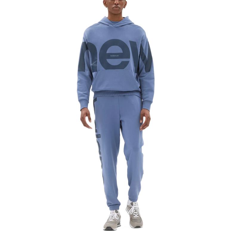 New Balance Athletics Unisex Out of Bounds Oversized Sweat Pullover Hoodie Asia Sizing 'Arctic Grey' UT23504-AGY