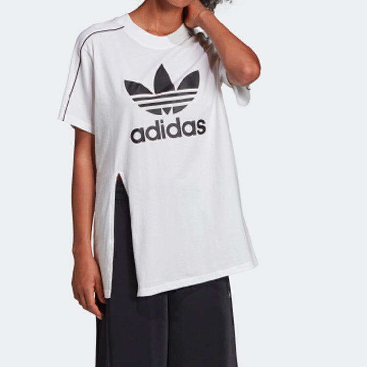 (WMNS) adidas originals Casual Round Neck Short Sleeve White EC1877