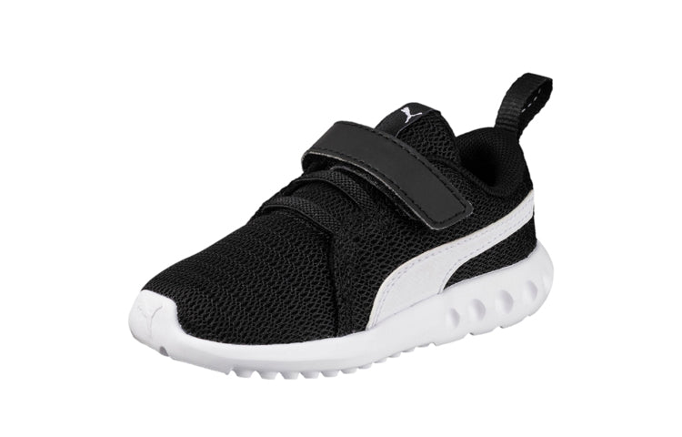 (TD) PUMA Carson 2 V Running Shoes Black/White 190074-02