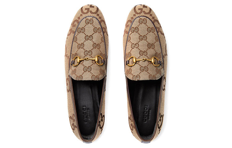 (WMNS) Gucci Jordaan Jumbo GG loafer 'Beige' 431467-UKO60-2588