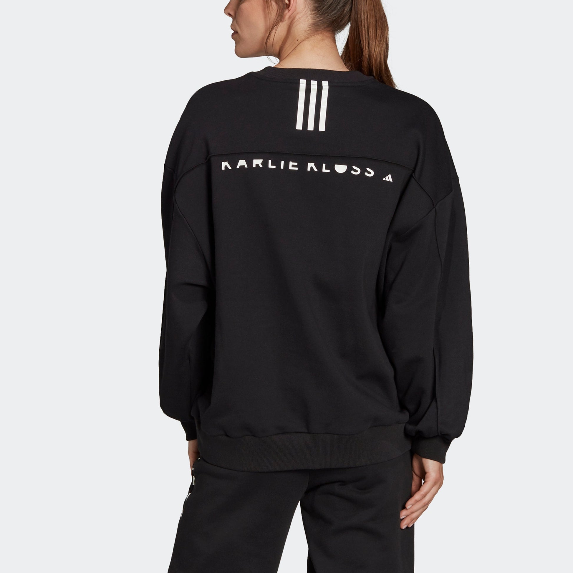 (WMNS) adidas X Karlie Kloss Sweaters 'Black' HA0955