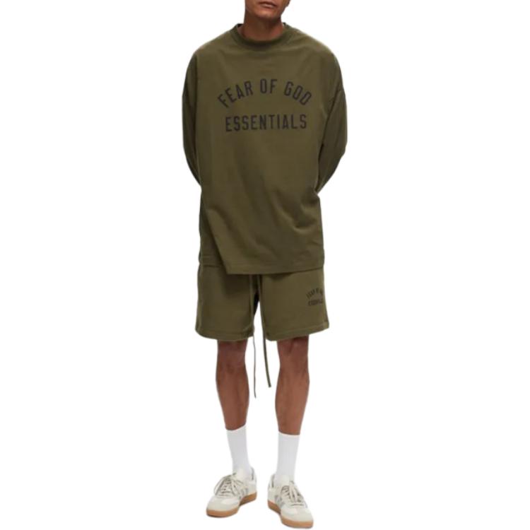 Fear of God Essentials Fleece Soccer Short 'Olive' 160BT242004F