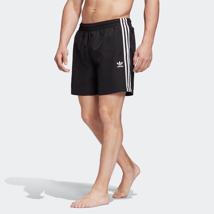 adidas originals Stripe Woven Sports Shorts Black FM9874
