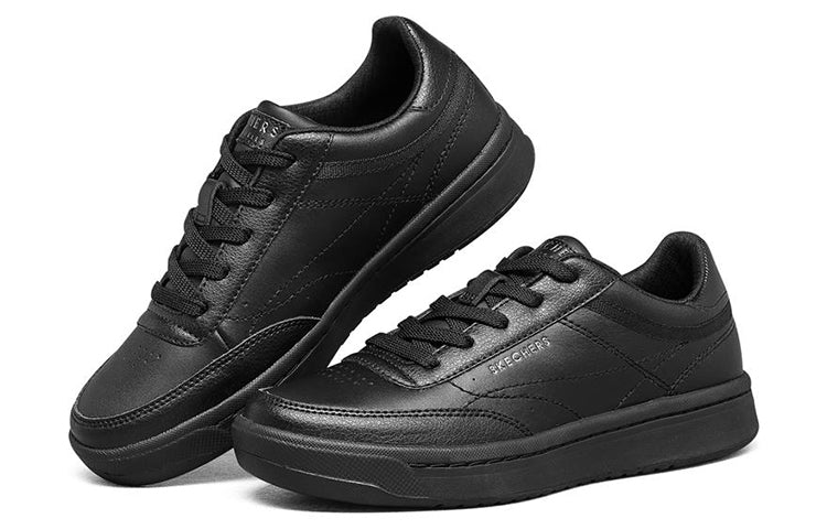 (WMNS) Skechers Downtown Low-Top Sneakers Black 155190-BBK