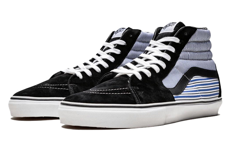 Vans COMME des GARCONS x Supreme x SK8-HI Pro 'Black White Blue' VN-099N70V