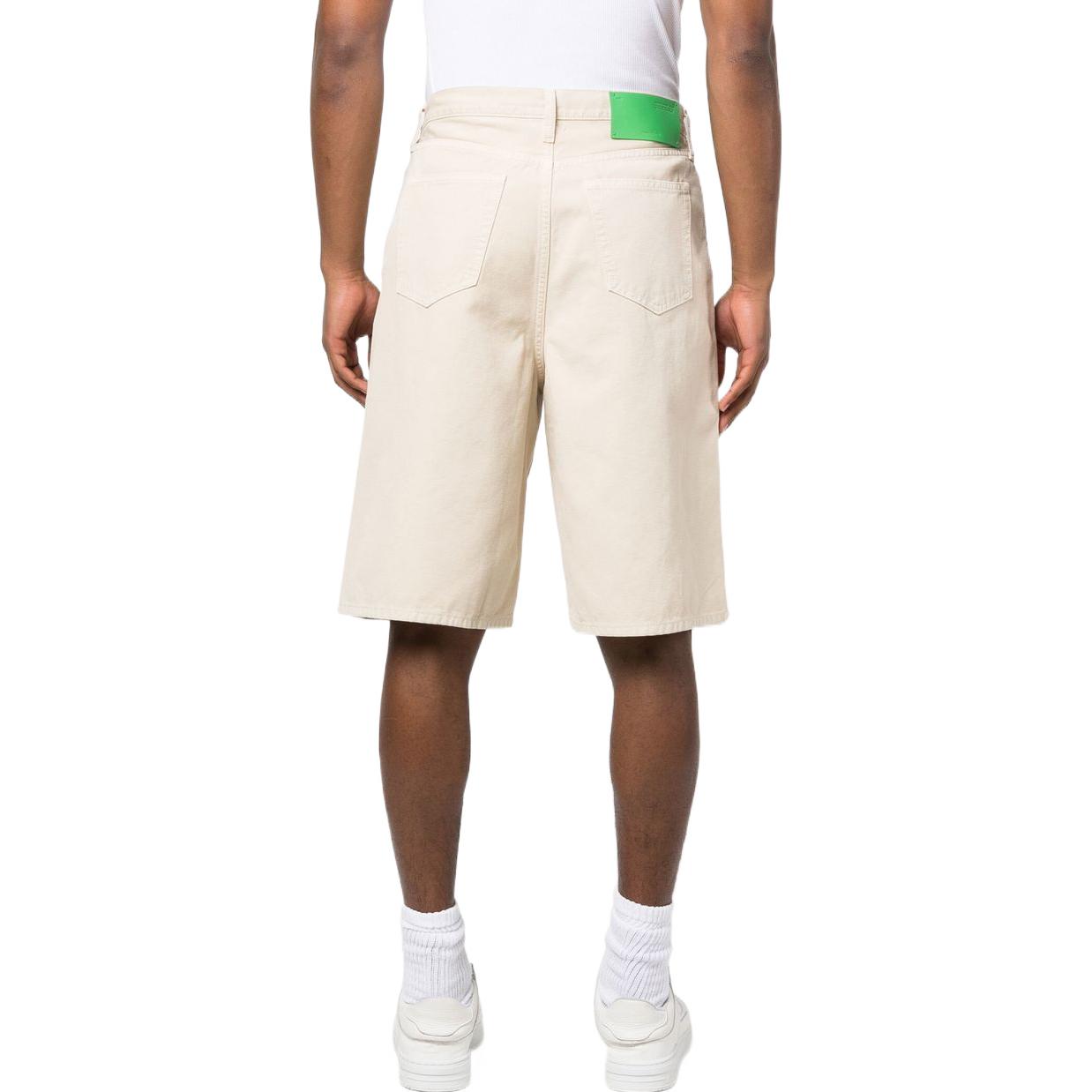 Off-White Wave Off Canvas Utility Shorts 'Beige' OMCB084S23FAB0016161