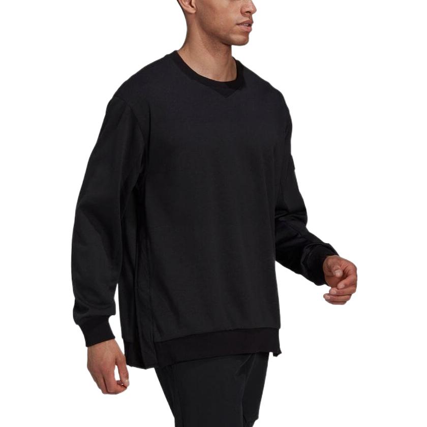 Men's adidas Casual Round Neck Pullover Black HH8114
