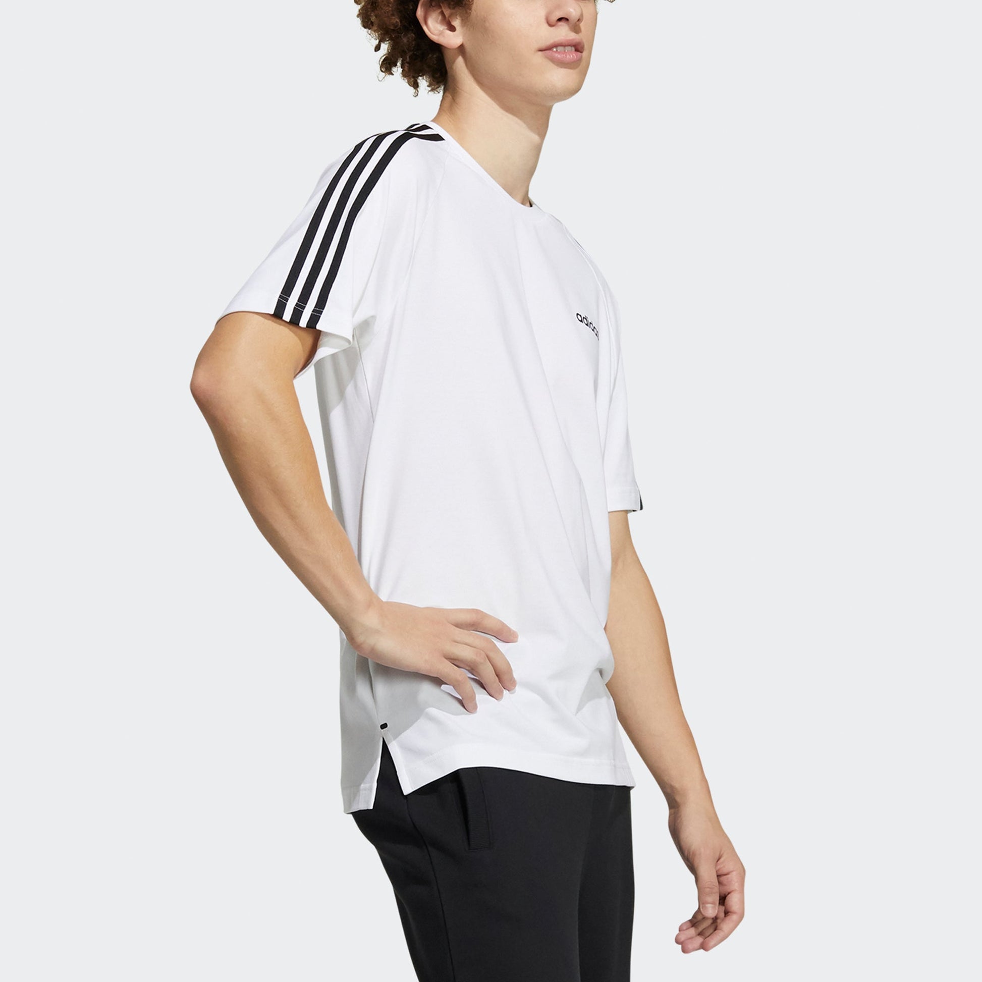 adidas neo M Ce 3s Tee Casual Sports Round Neck Short Sleeve White GP4904