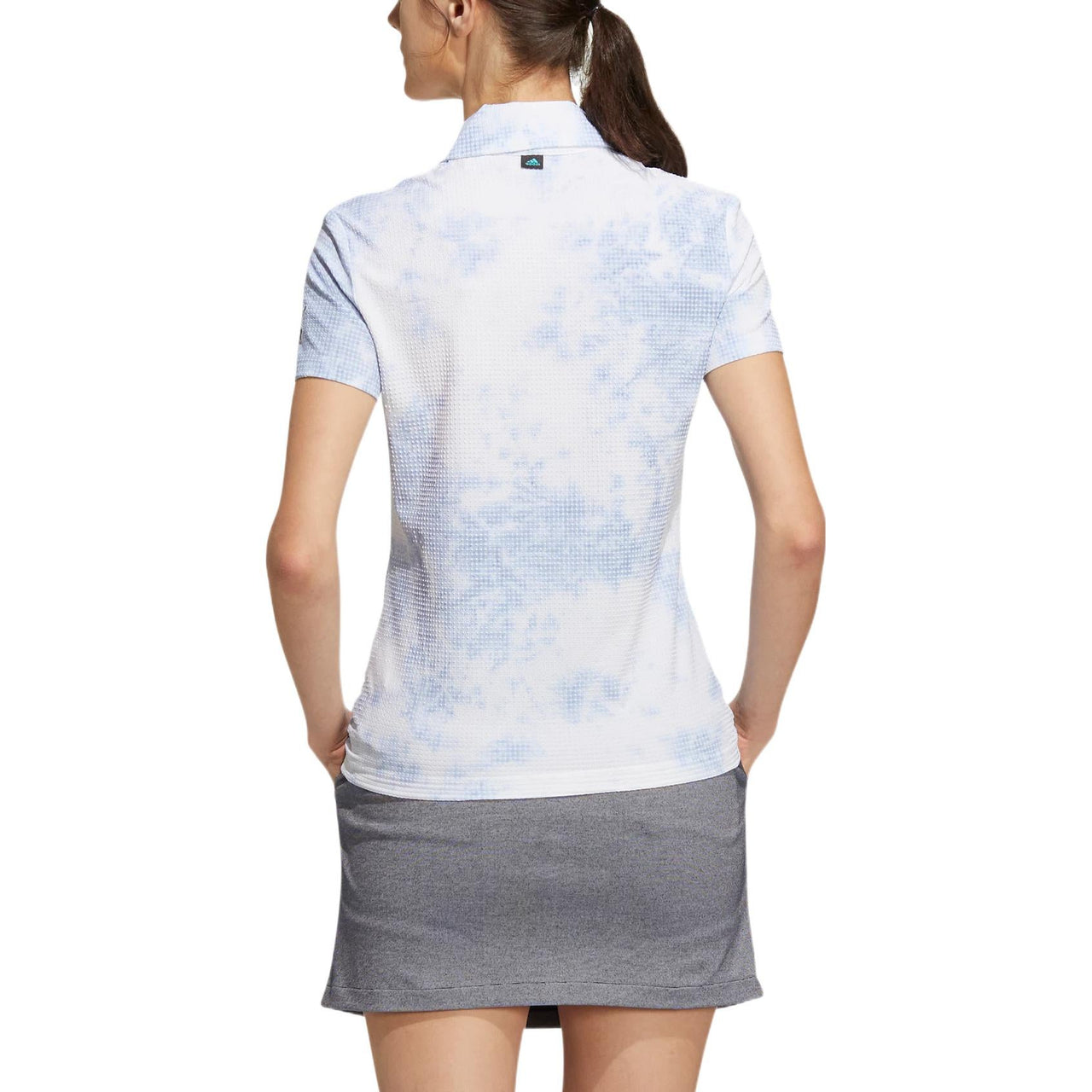 (WMNS) adidas Play Green Spray-Dyed Polo Shirt Asia Sizing 'White' HA0184