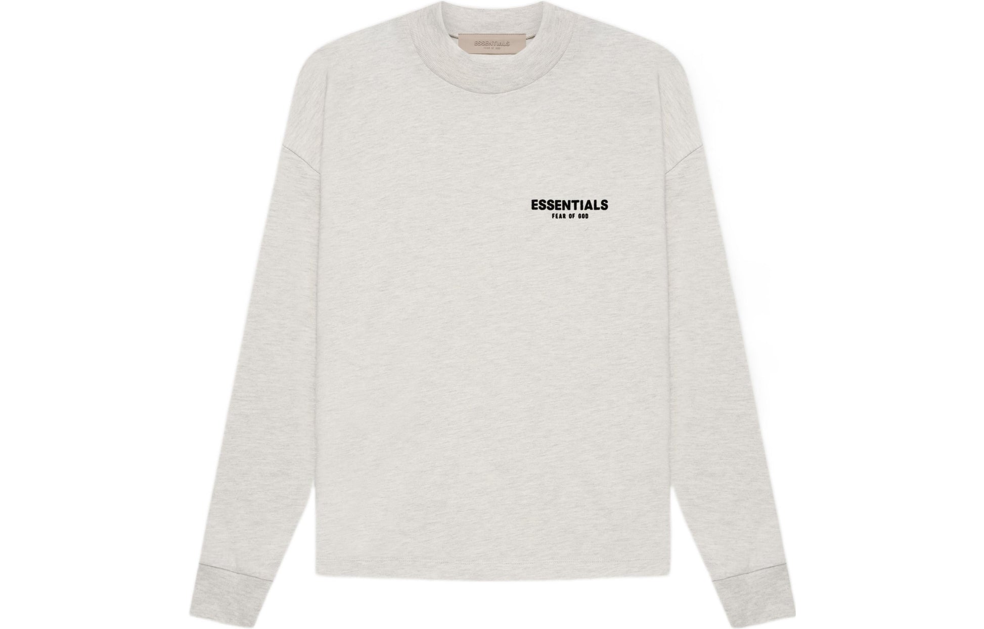 Fear of God Essentials SS22 Long Sleeves T-Shirt 'Light Oatmeal' FOG-SS22-414