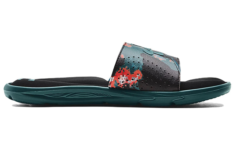 Under Armour Ignite 6 Graphic Strap Slide 'Color Splash - Tourmaline Teal' 3024450-009