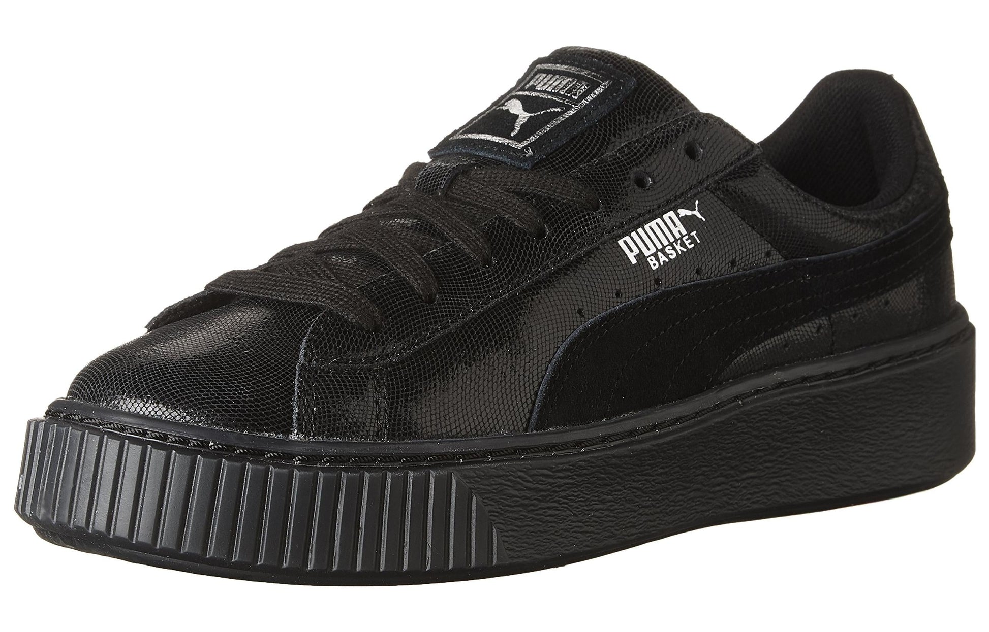 (WMNS) PUMA Basket Platform NS 'Black' 364587-01