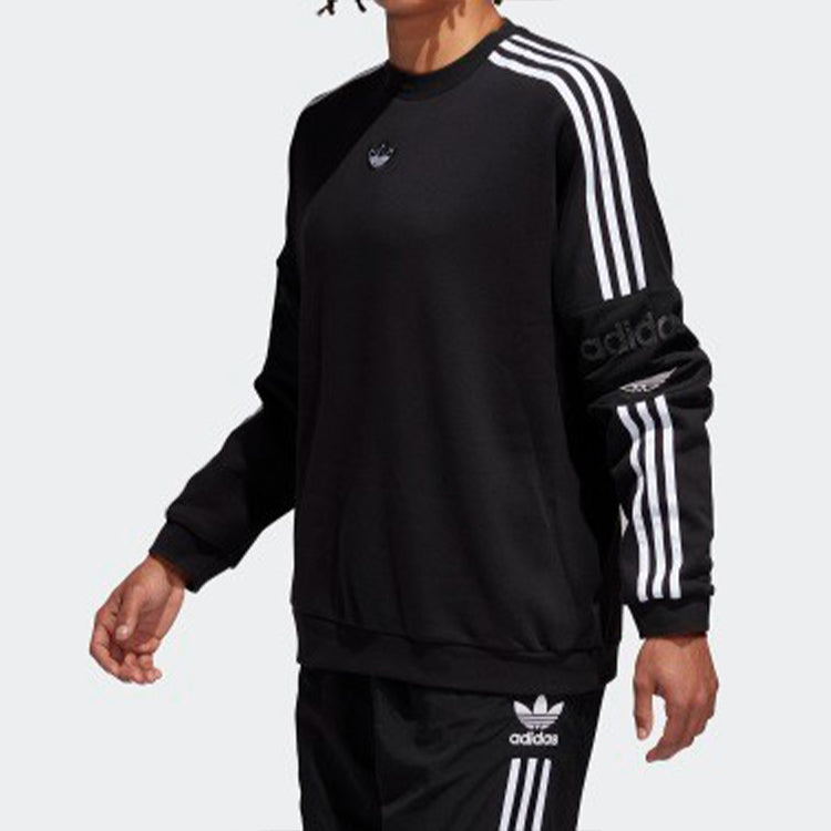 adidas originals Men's Ts Trefoil Sweatshirt Black ED7111