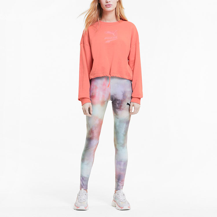 (WMNS) PUMA Evide Logo Sweatshirt 'Pink' 599174-27