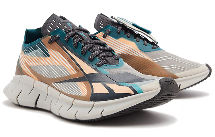 Reebok Zig 3D Storm Sports Shoes Grey/Green/Orange FX7632