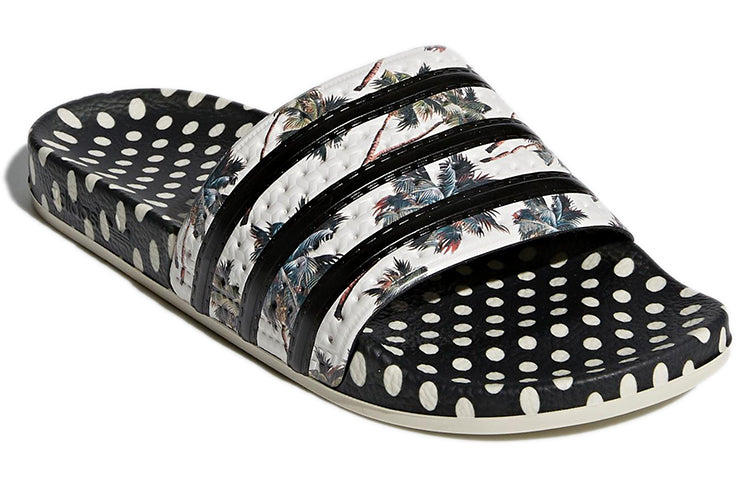 (WMNS) adidas Adilette Slide 'Black White Silver' CM8224