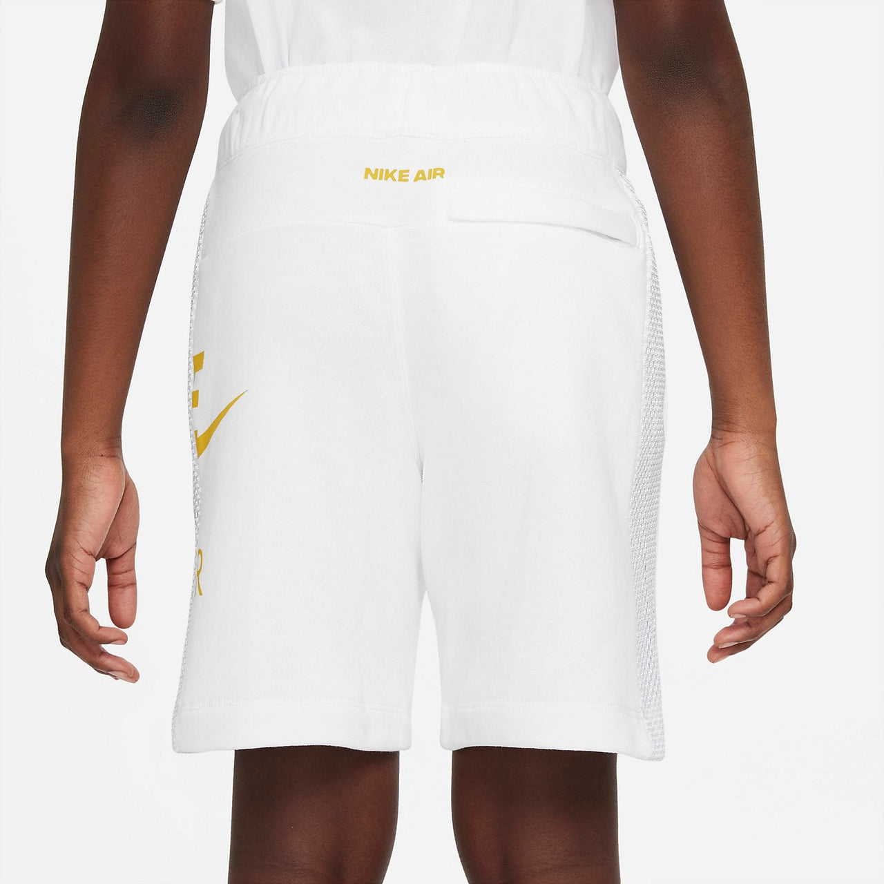 (GS) Nike Sportswear French Terry Shorts 'White Yellow' DM8086-100
