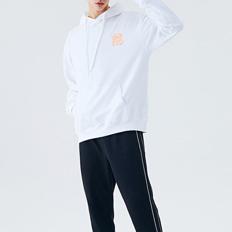 MLB PLAY Series hooded Loose Graffiti Printing Long Sleeves Unisex White 31HD07011-50W
