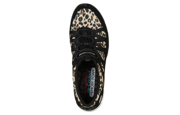 (WMNS) Skechers Gratis Low-Top Running Shoes Black/Brown 104009-LPD