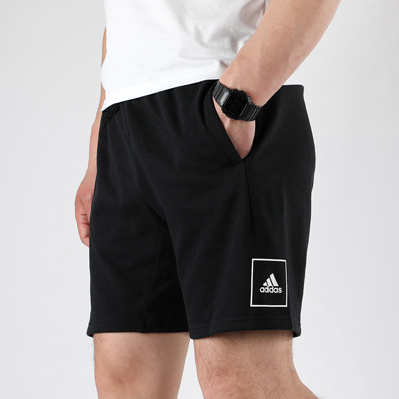 adidas Logo Pattern Knit Sports Shorts Black FP7952