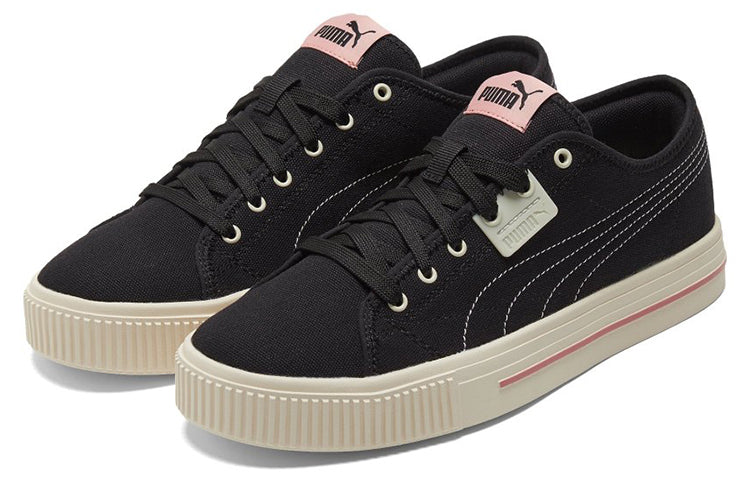 PUMA Ever Cv Casual Skateboarding Shoes Unisex Black Pink 383865-02