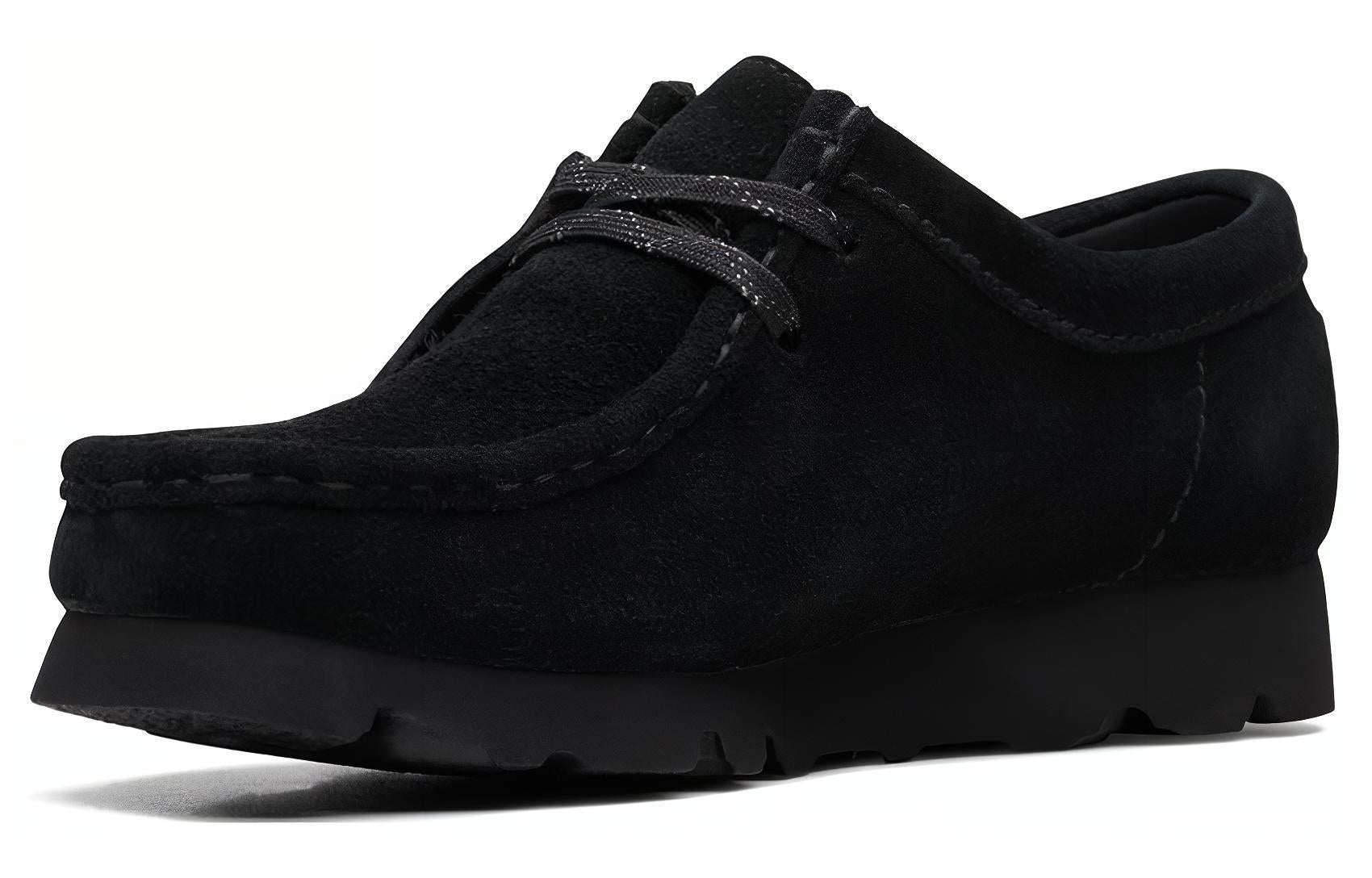 (WMNS) Clarks Wallabee Gore-Tex 'Black Suede' 26169024
