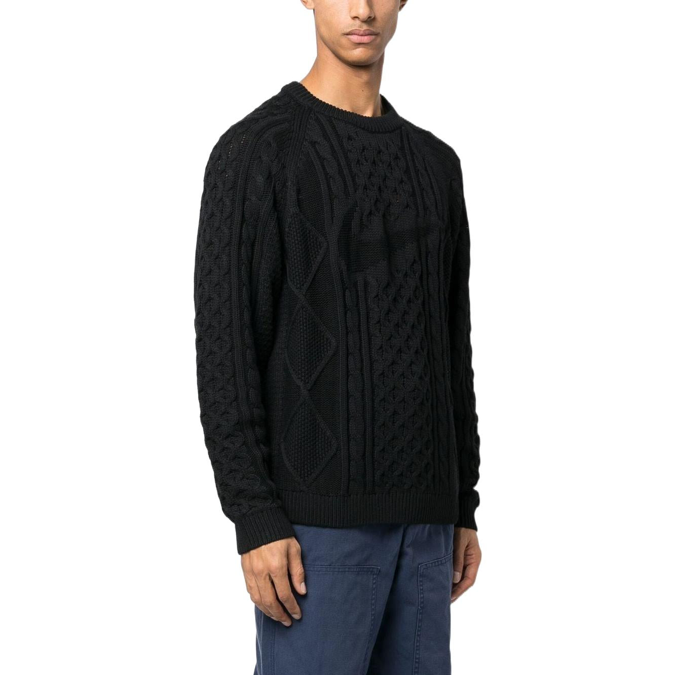 Nike Life Cable-Knit Jumper 'Black' DQ5176-010