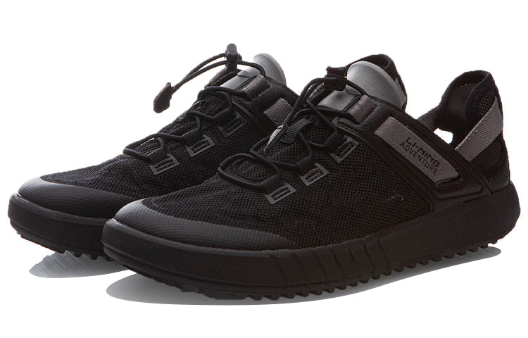 Li-Ning Classic Casual Shoes Unisex 'Black' AGCQ111-1