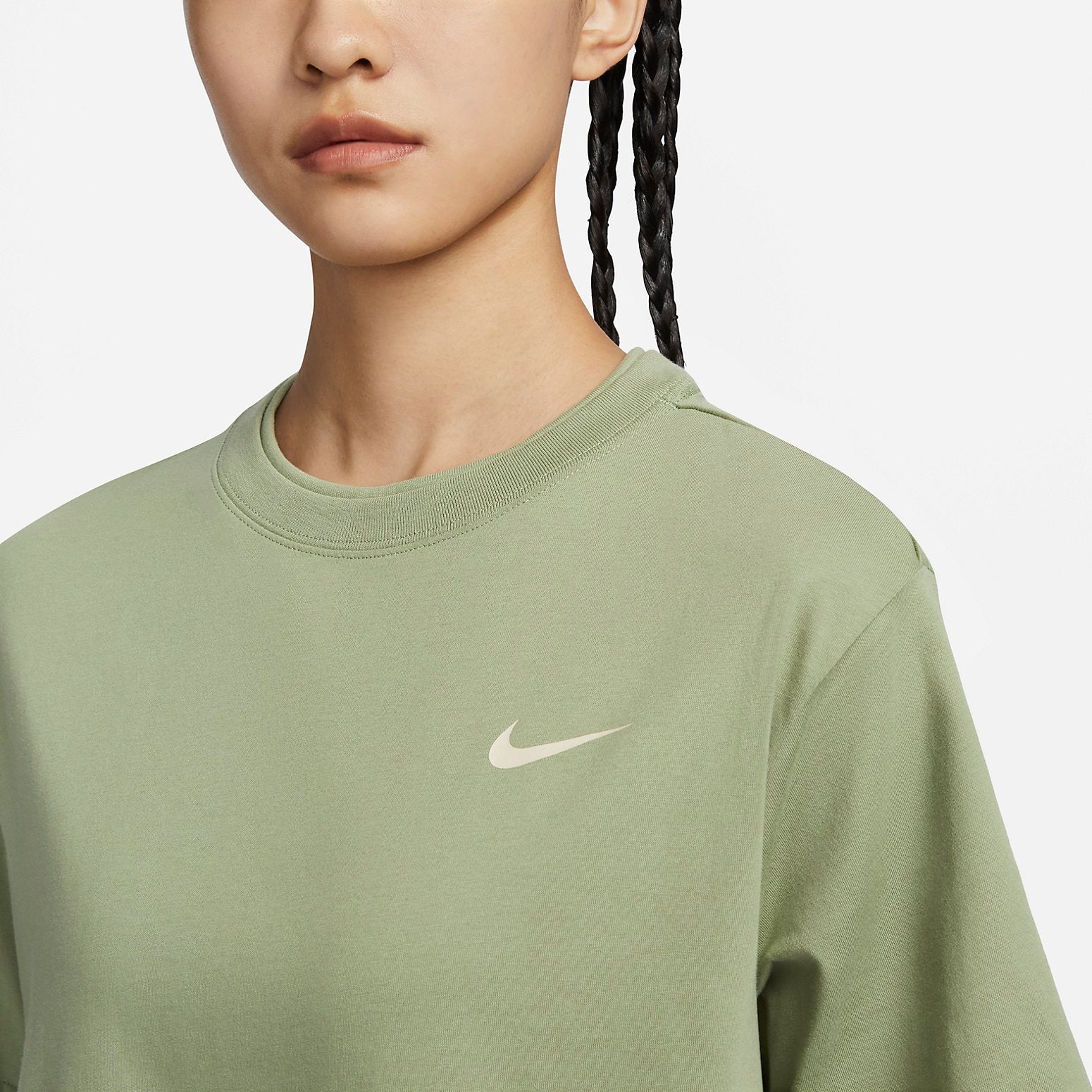 (WMNS) Nike AS W NSW SS TOP GCEL 'Green' FQ7009-386