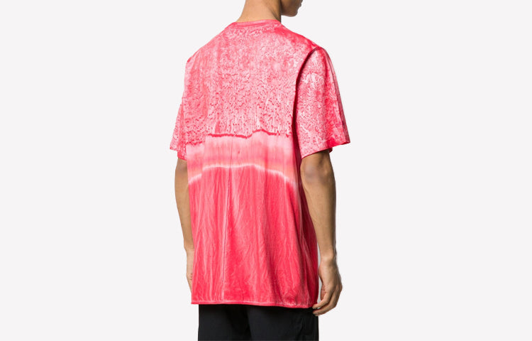 HERON PRESTON SS20 Painting Logo Printing Short Sleeve Unisex Red HMAA013S209140212888