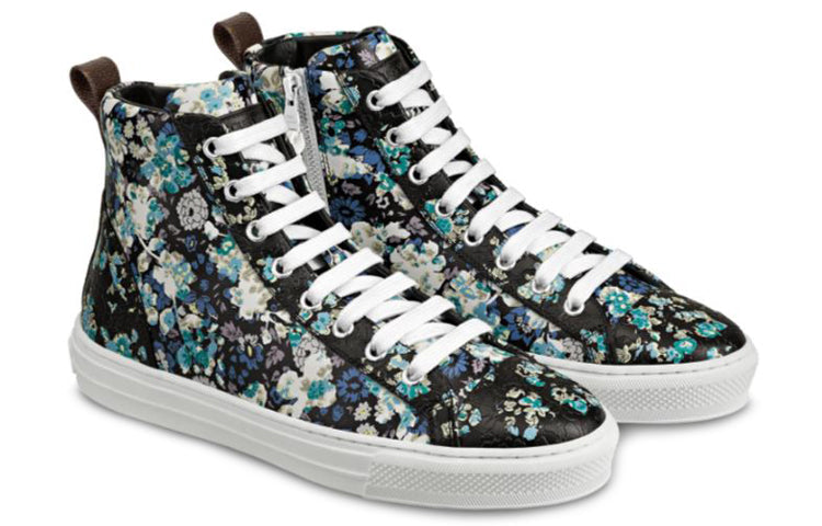 (WMNS) LOUIS VUITTON LV Stellar High-Top Sneakers Blue/Black 1A5N8O