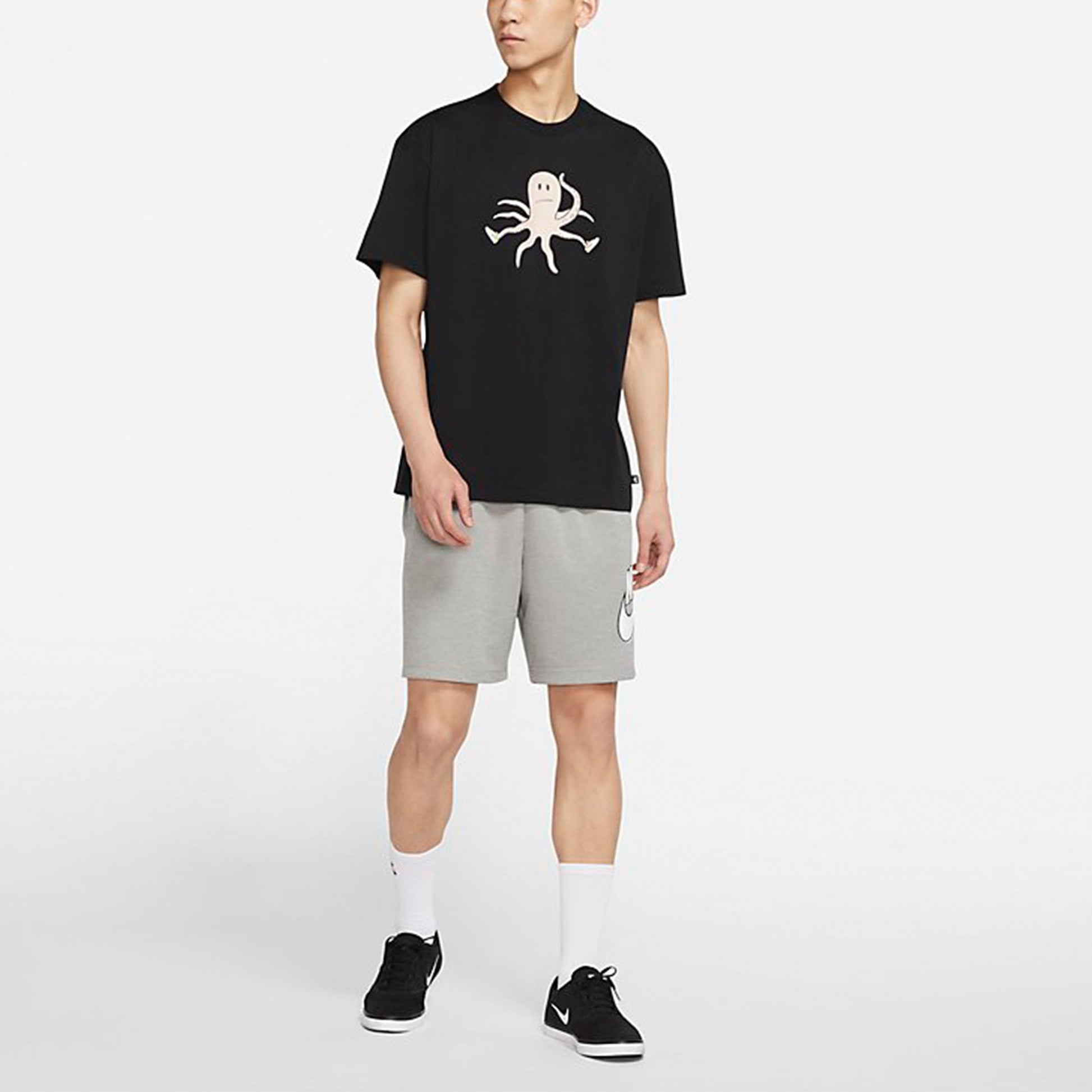 Nike SB Printing Sports Round Neck Short Sleeve Black DJ1227-010