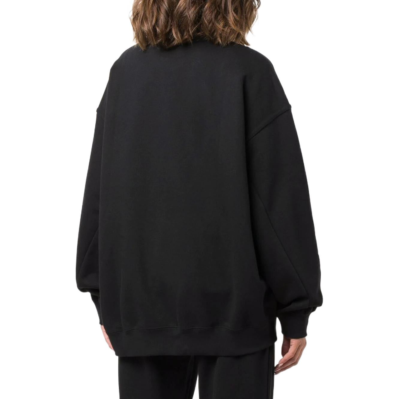 (WMNS) adidas Adicolor Oversized Sweatshirts 'Black' H11393