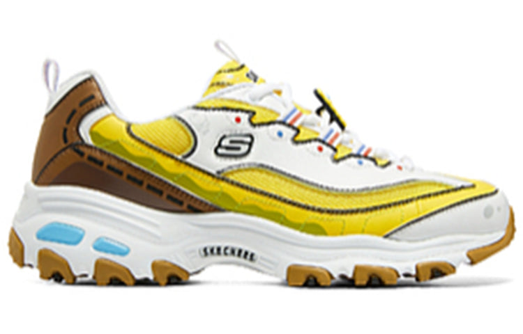 (WMNS) Skechers Spongebob x D'Lites 'Yellow Brown' 896098-WYL