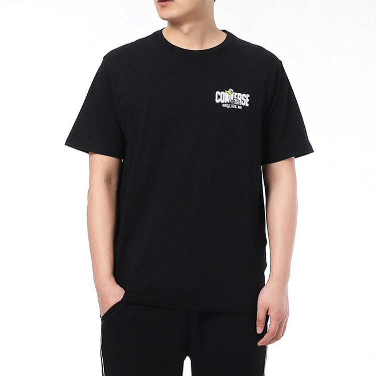 Converse Keep Moving Short Sleeve T-Shirt Asia Sizing 'Black' 10021124-A01